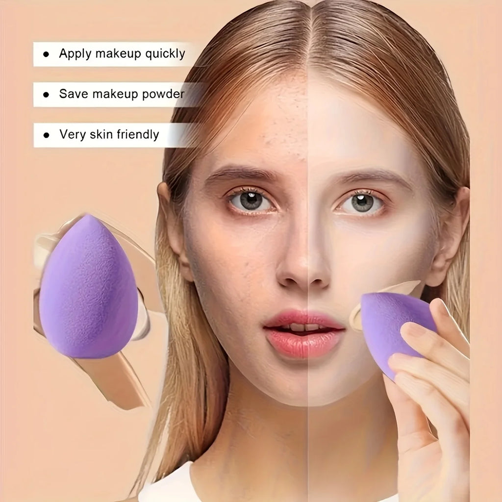 3/30Pcs Multicolor Makeup Sponge Beauty Powder Puff Wet and Dry Dual-Use Ultra Soft Beauty Blender Natural Flawless Application