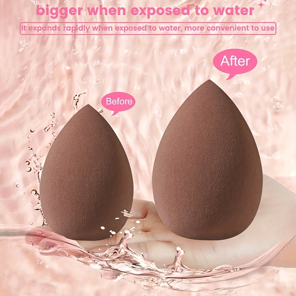 3/30Pcs Multicolor Makeup Sponge Beauty Powder Puff Wet and Dry Dual-Use Ultra Soft Beauty Blender Natural Flawless Application