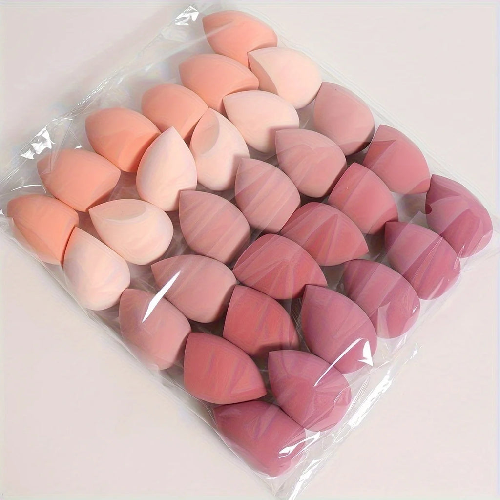 3/30Pcs Multicolor Makeup Sponge Beauty Powder Puff Wet and Dry Dual-Use Ultra Soft Beauty Blender Natural Flawless Application