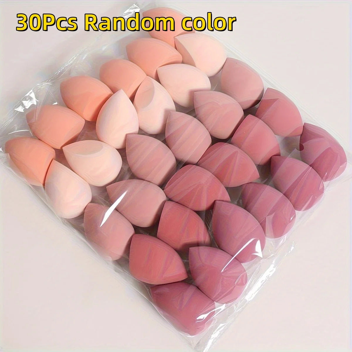 3/30Pcs Multicolor Makeup Sponge Beauty Powder Puff Wet and Dry Dual-Use Ultra Soft Beauty Blender Natural Flawless Application